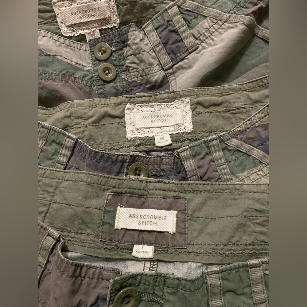 Y2k vintage Abercrombie camo low rise mini skirt - Picture 13 of 16